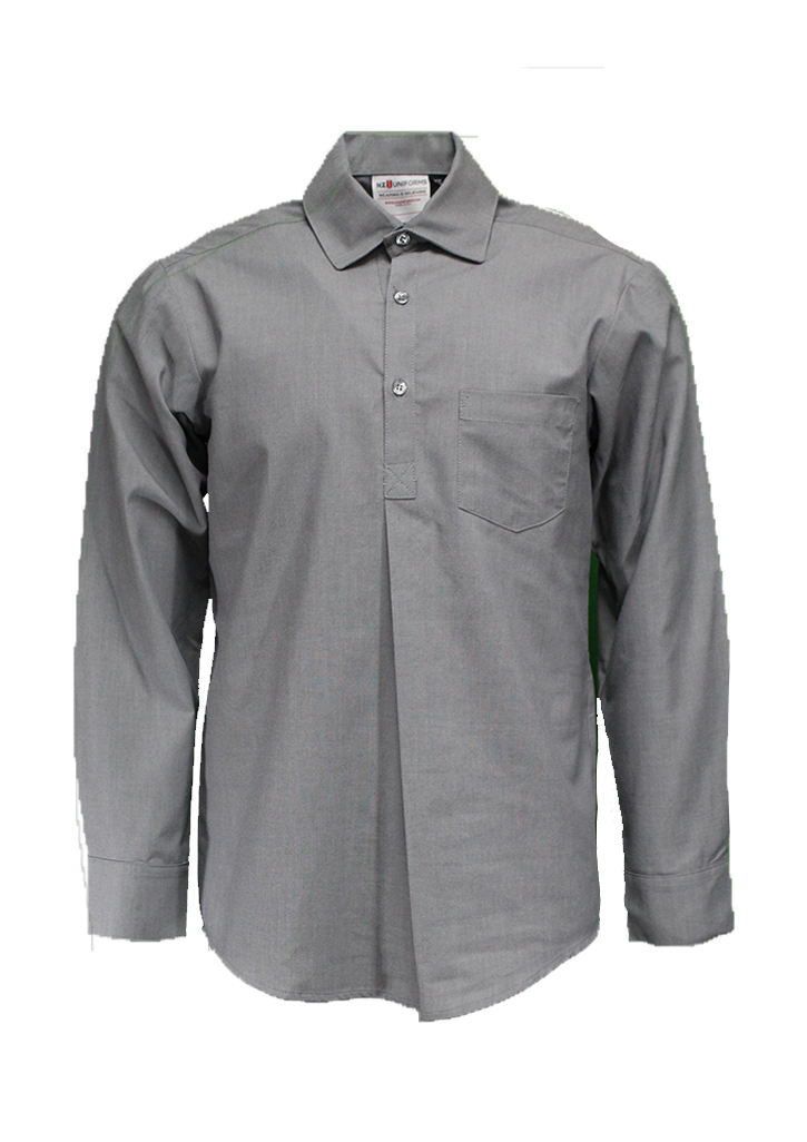 John McGlashan College Yr 7-10 LS Shirt Silver Grey